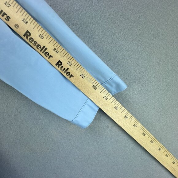 J Jill Blouse Top Womens XL Tall Blue Pullover Stretch Collared Flowy Back - Picture 13 of 15